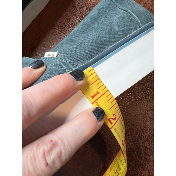 Toms Women's Alpargata Boardwalk  faded Grey Canvas Slip-On Shoes Size 11 - Picture 2 of 7